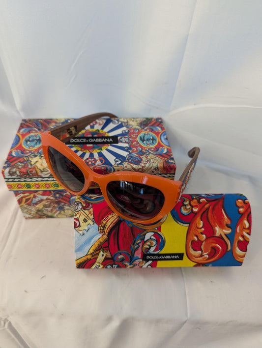 Dolce & Gabbana Sicilian Orange Sunglasses