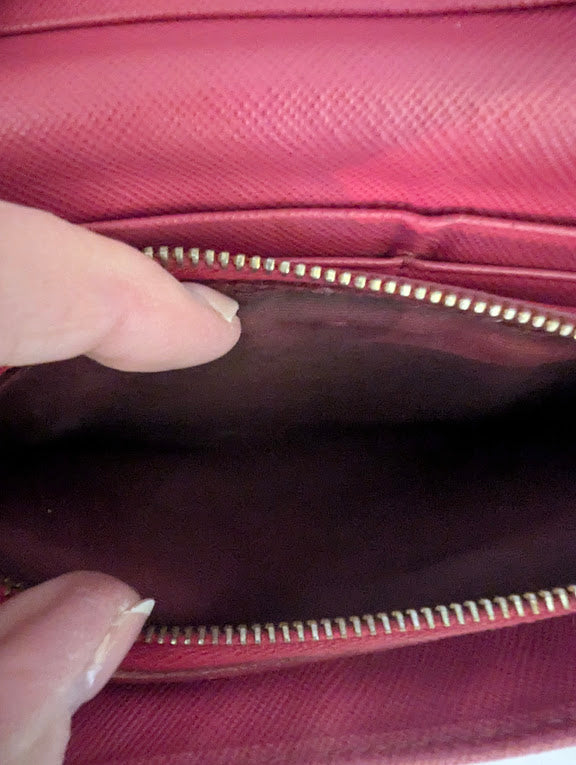 Prada BrightPink Wallet with Bow in Box