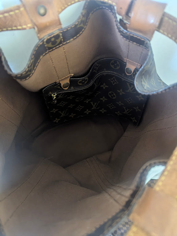 Louis Vuitton Brown Monogram Randone GM Bucket Backpack