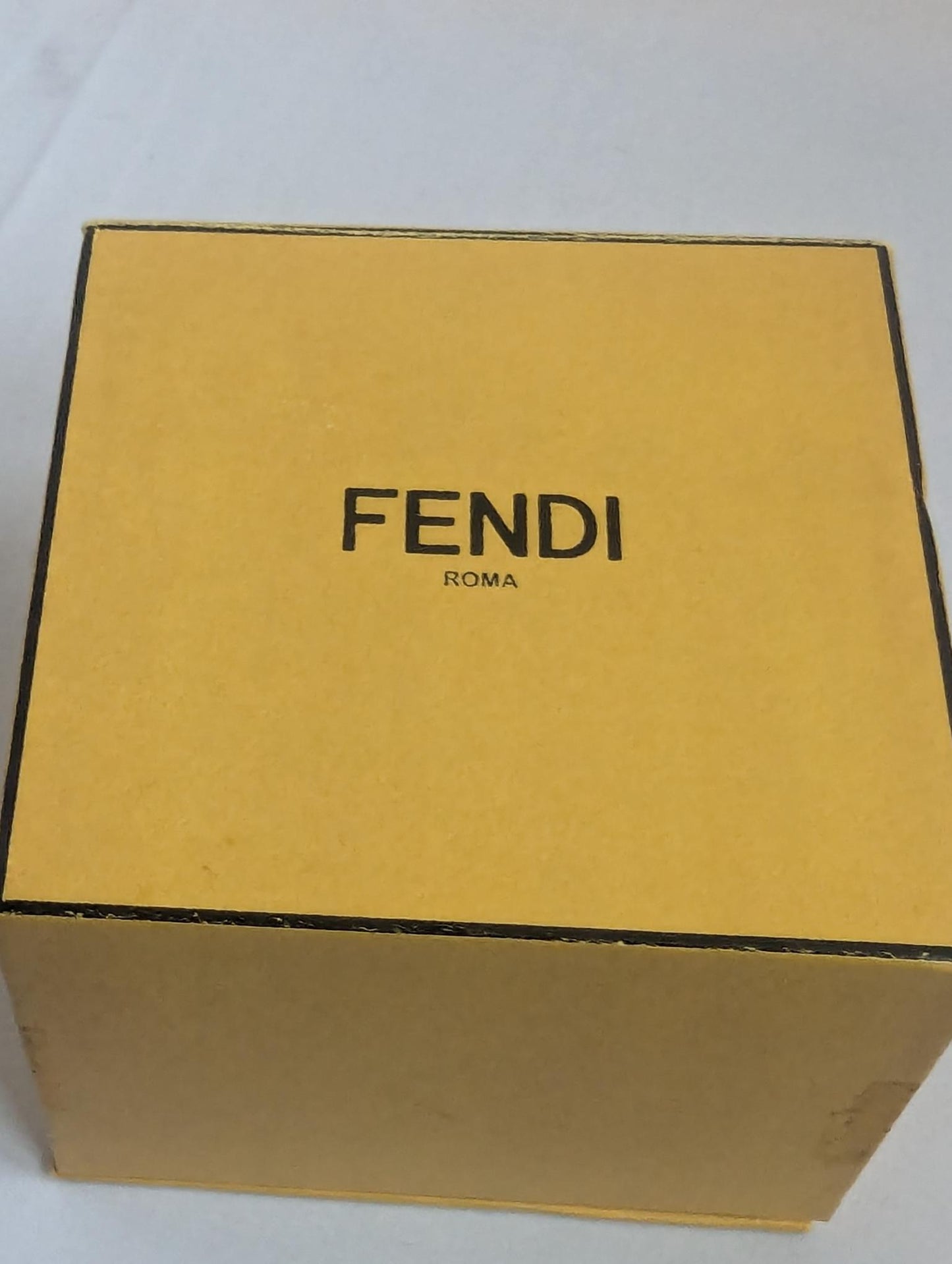 Fendi Monster Eyes Gold Ring Size 5.5