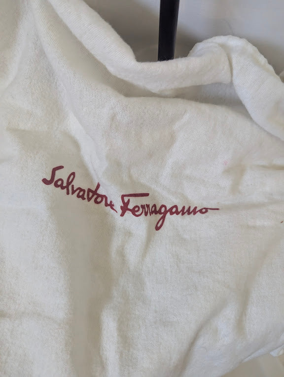 Ferragamo Bronzo Python Handbag