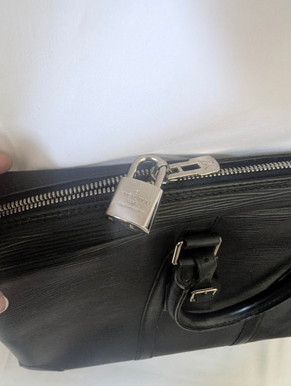 Louis Vuitton Epi Black Porte Document Voyage Business Bag