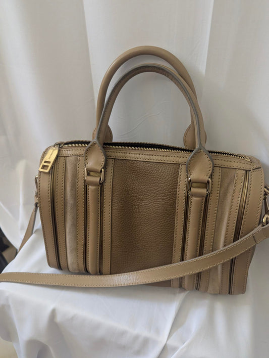 Burberry Brown Metallic Calfskin with Crossbody Strap