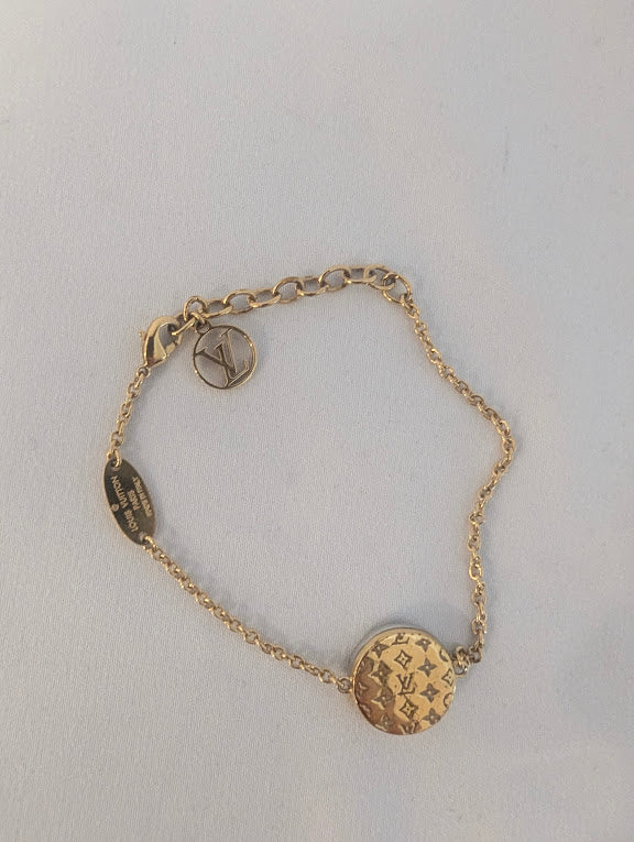 Louis Vuitton Silver/Gold LV Bracelet