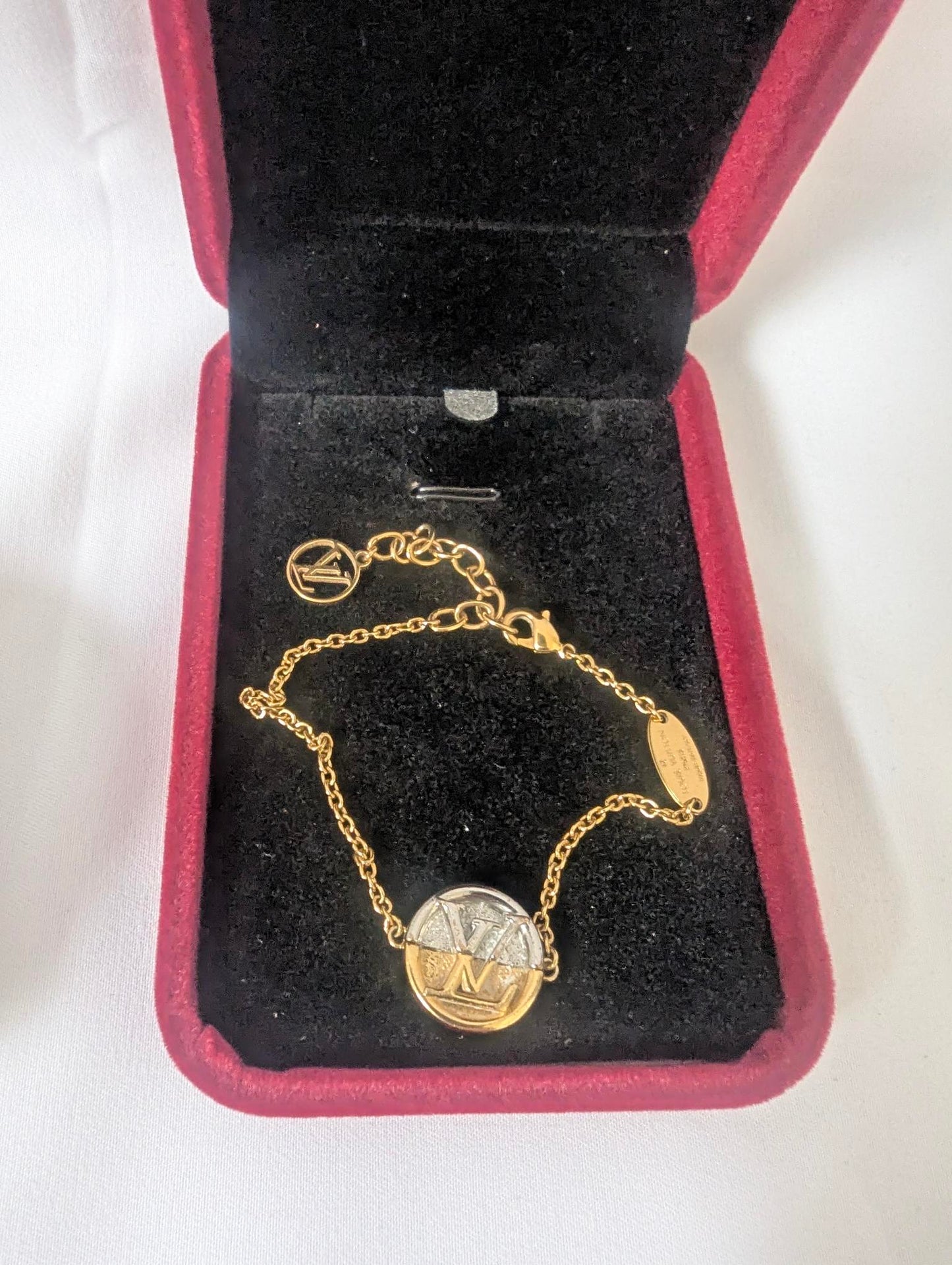 Louis Vuitton Silver/Gold LV Bracelet