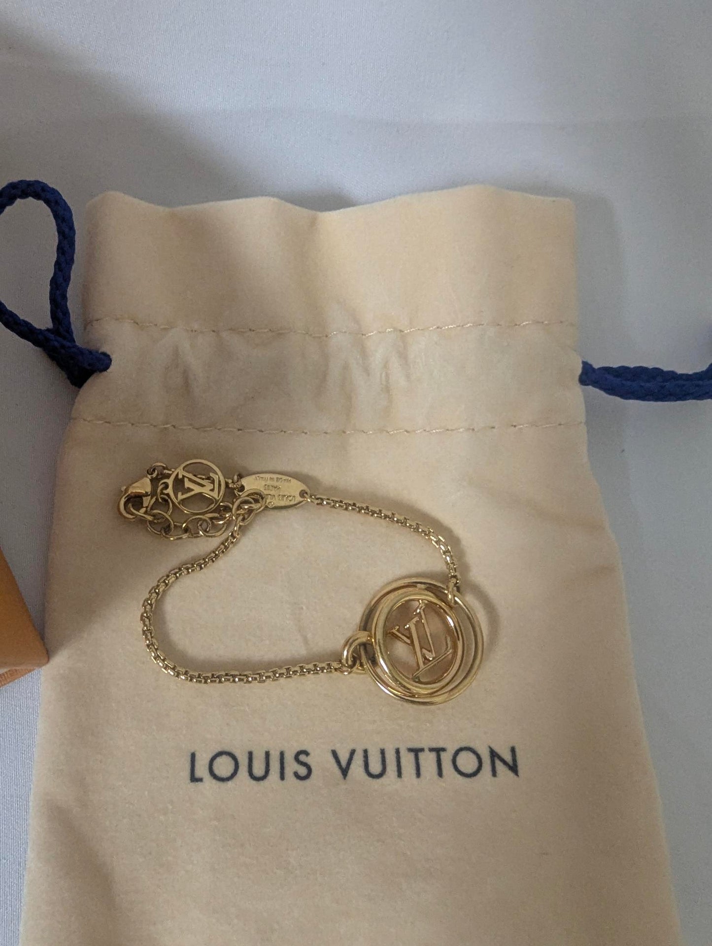 Louis Vuitton LV Gold Bracelet with Box and Dustbag