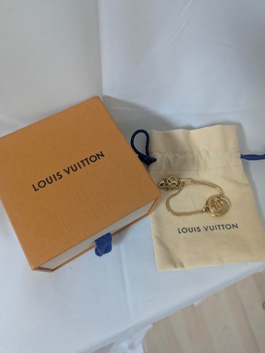 Louis Vuitton LV Gold Bracelet with Box and Dustbag
