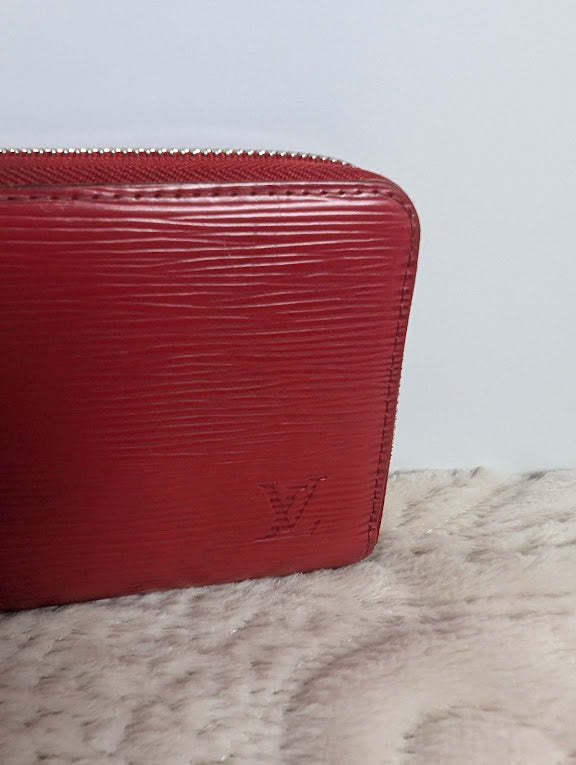 Louis Vuitton Epi Red Zippy Wallet