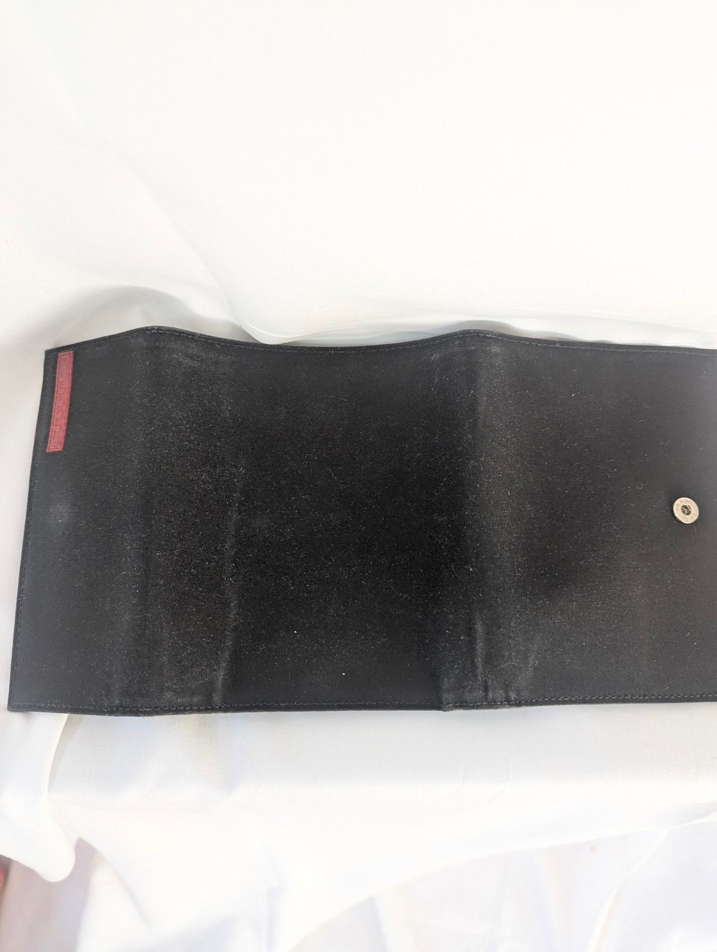 Prada Black Nylon Tri-Fold Men's Wallet