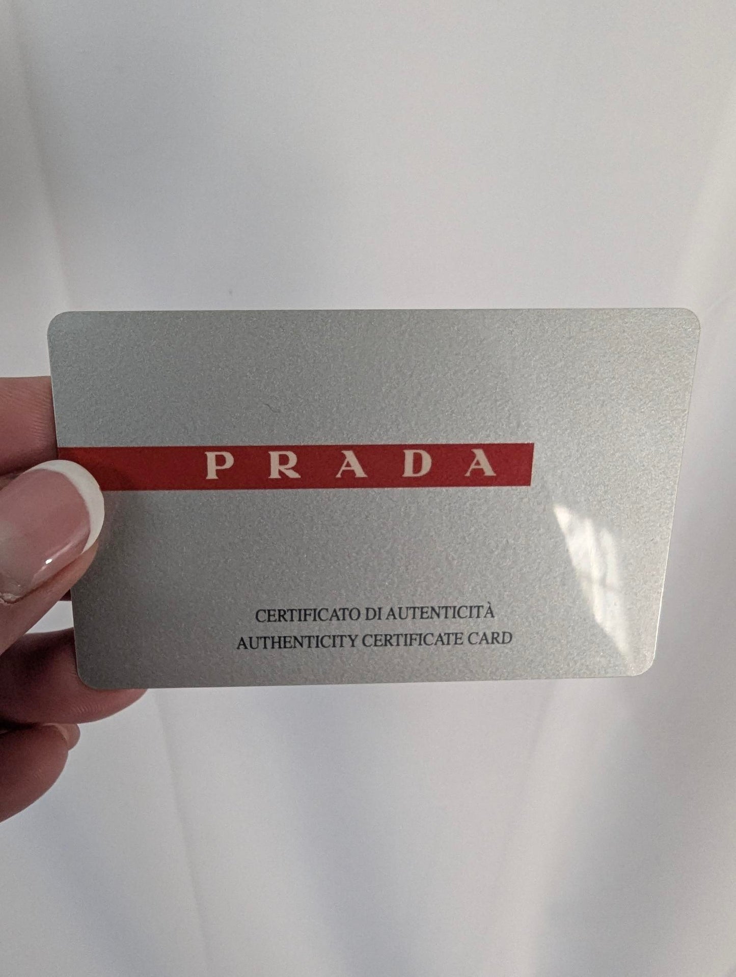 Prada Black Nylon Tri-Fold Men's Wallet