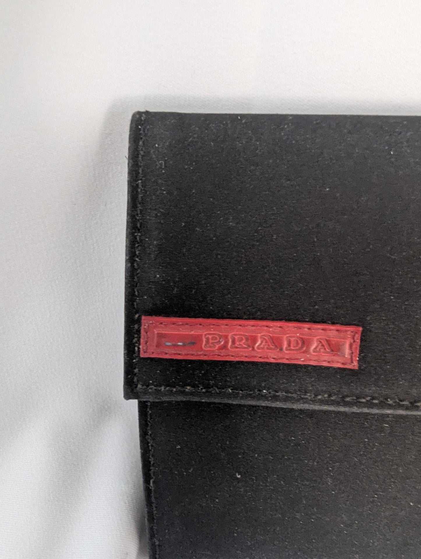 Prada Black Nylon Tri-Fold Men's Wallet