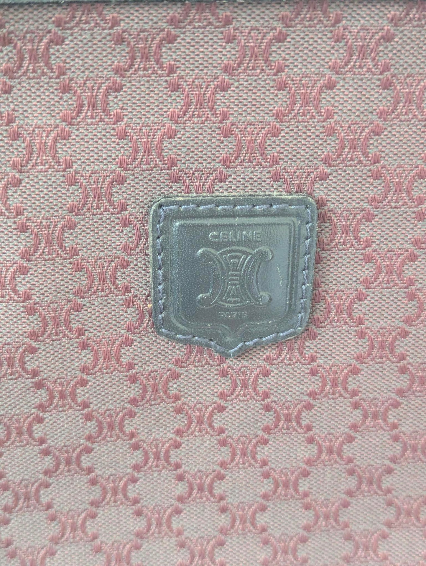 Celine Maroon Macadam Pochette
