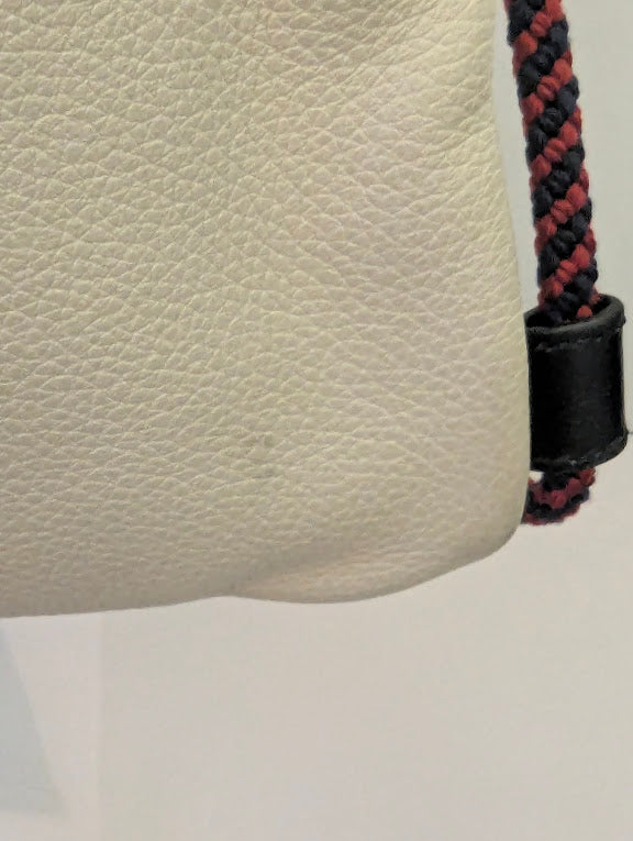 Gucci White Leather Backpack