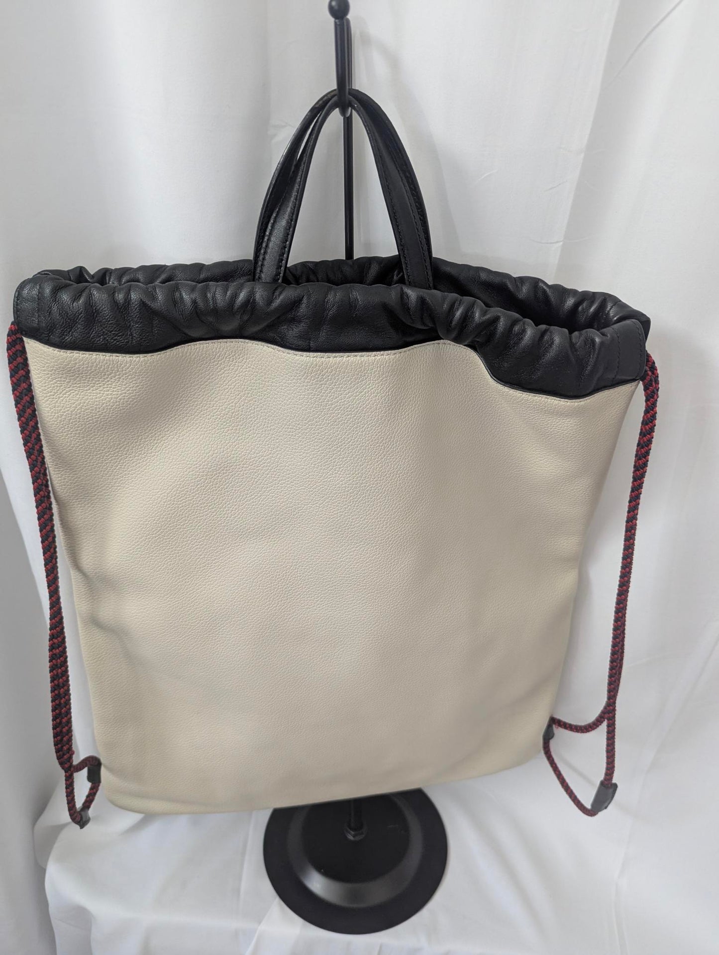 Gucci White Leather Backpack