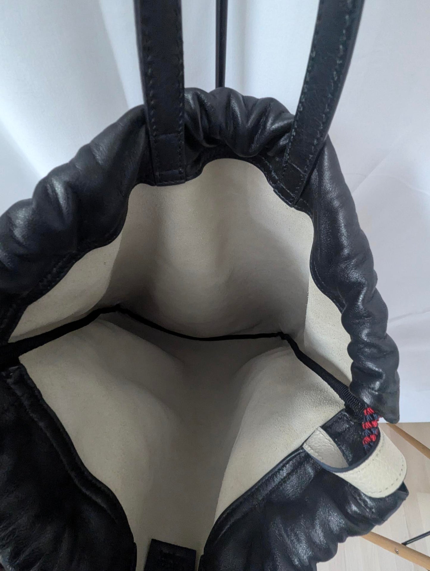 Gucci White Leather Backpack