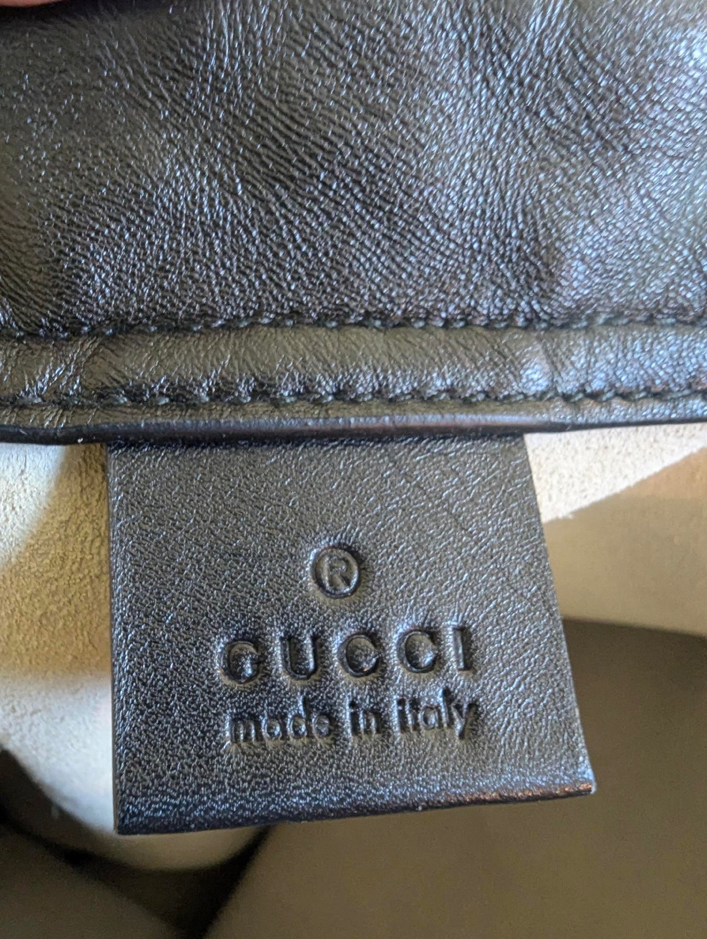 Gucci White Leather Backpack