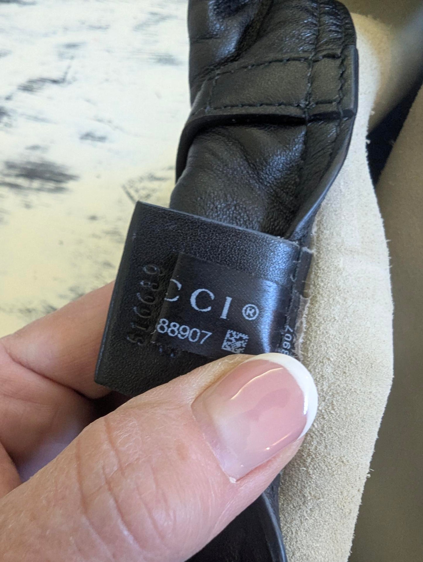 Gucci White Leather Backpack