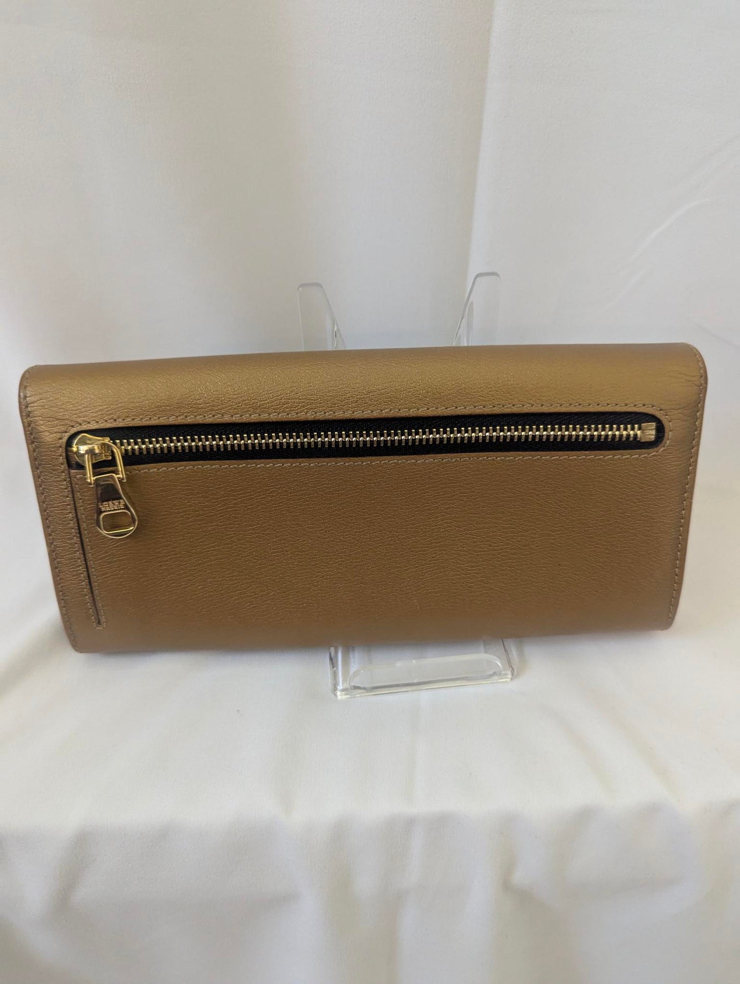 Loewe Gold Leather Long Wallet