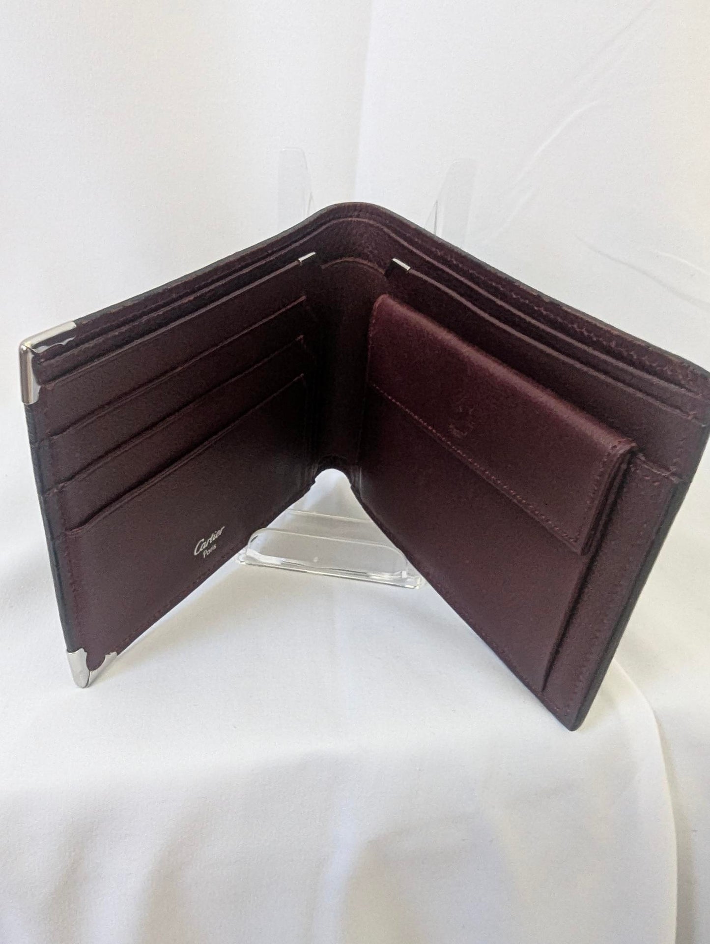 Cartier Black Leather Bi-Fold Wallet