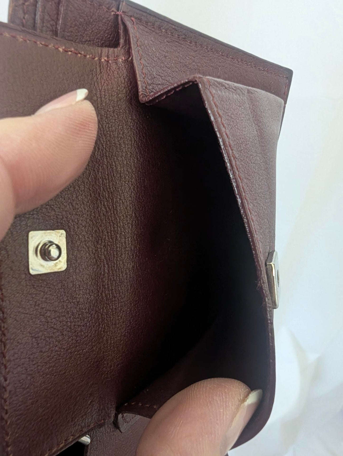 Cartier Black Leather Bi-Fold Wallet