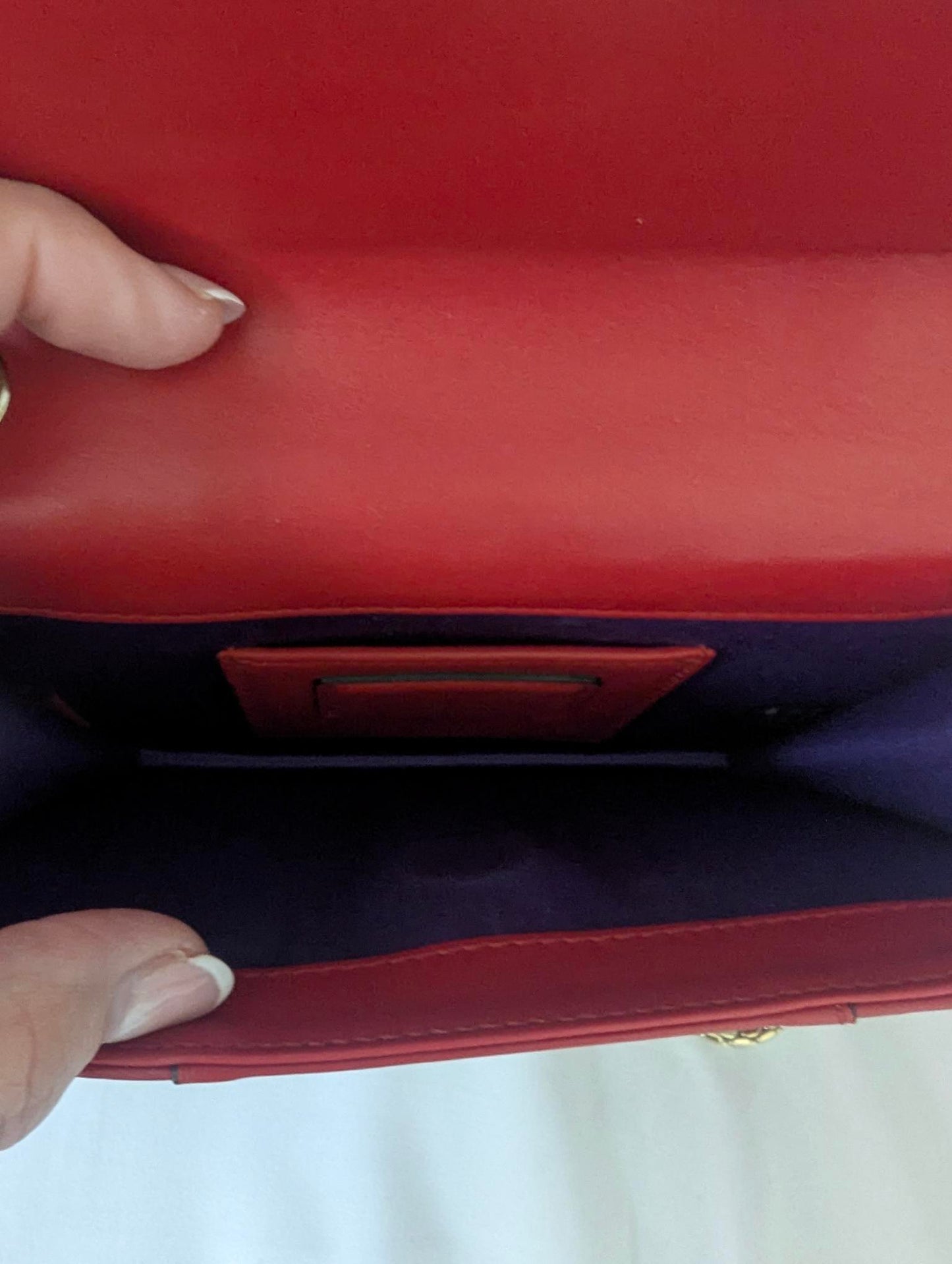 Bvlgari Serpenti Forever Red with Gold Chain Shoulder Bag