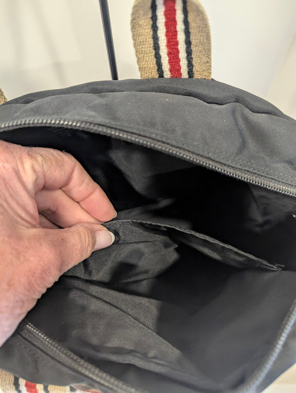 Burberry Blue Label Black Nylon Tote