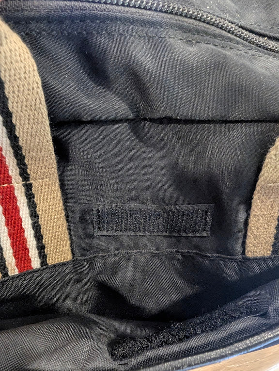 Burberry Blue Label Black Nylon Tote