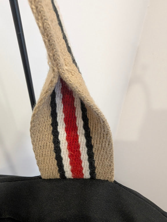 Burberry Blue Label Black Nylon Tote