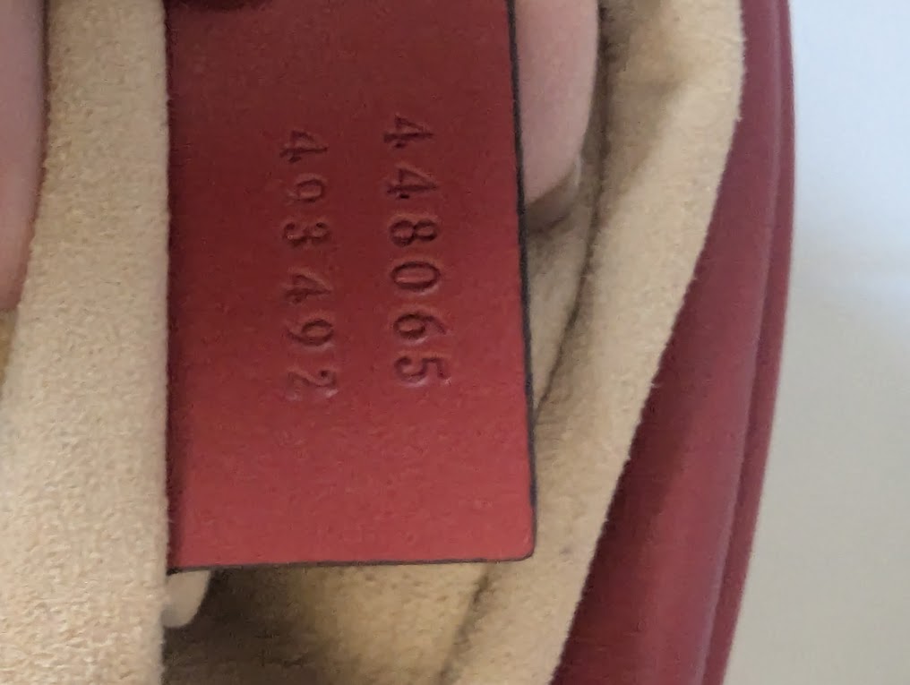 Gucci GG Marmont Matelasse Mini Red Leather Crossbody Bag