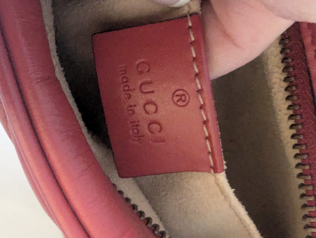 Gucci GG Marmont Matelasse Mini Red Leather Crossbody Bag