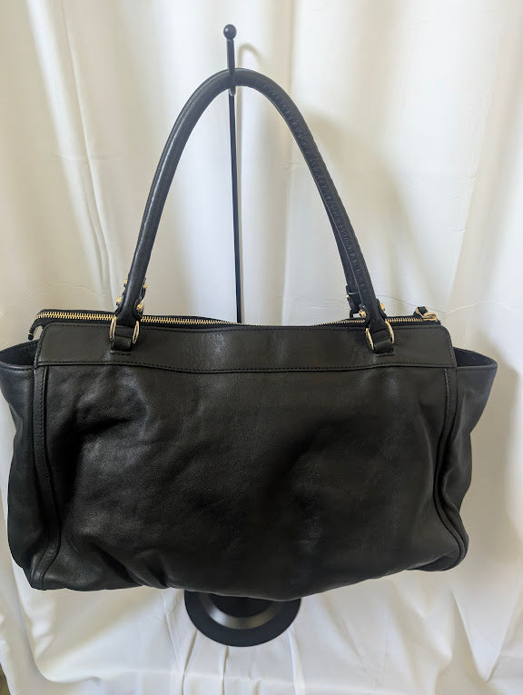 Gucci Black Leather Abbey Tote Bag