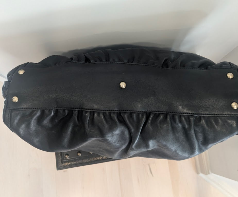 Gucci Black Leather Abbey Tote Bag