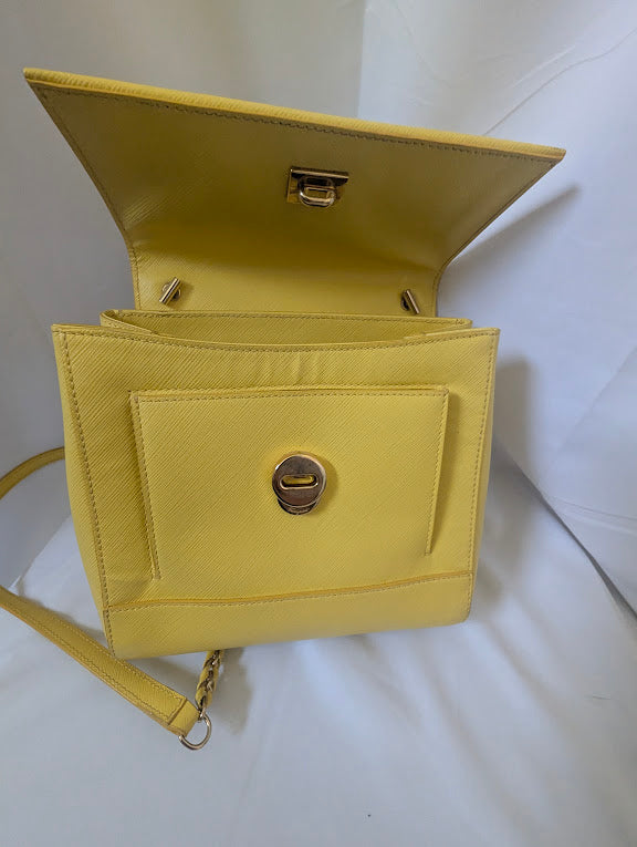 Ferragamo Carrie Yellow Crossbody Bag