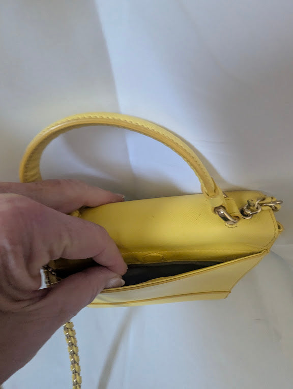 Ferragamo Carrie Yellow Crossbody Bag