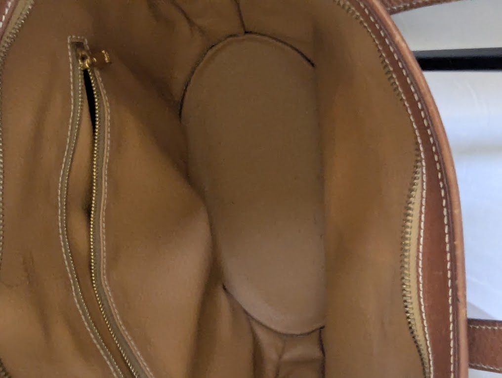 Celine Vintage Macadam Brown Shoulder Bag