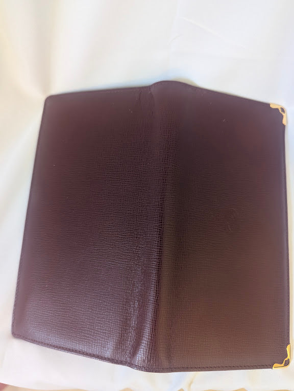 Cartier Must De Cartier Boudreaux Bifold Leather Long Wallet