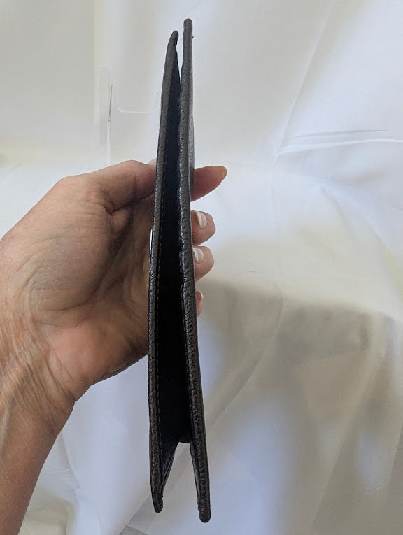 Ferragamo Dark Brown Leather Long Bifold Wallet