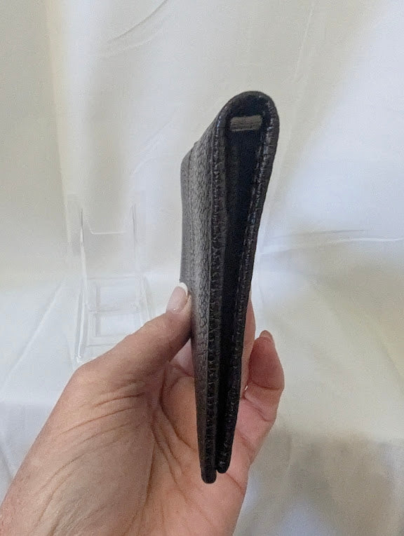 Ferragamo Dark Brown Leather Long Bifold Wallet