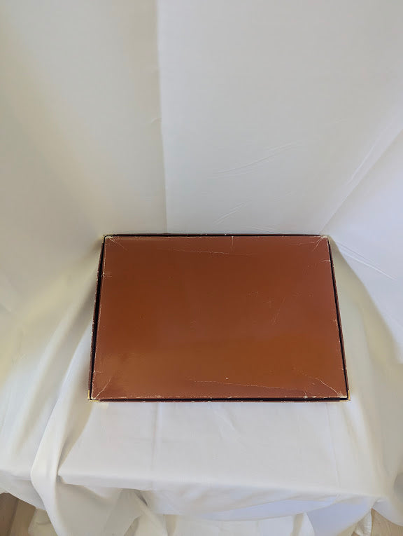 MCM White and Gold Hand Towel Set in Box