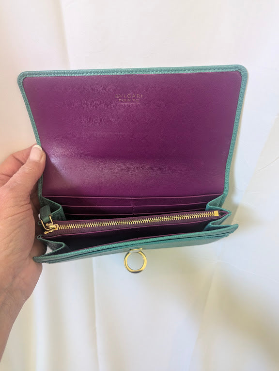 Bvlgari Turquoise Wallet