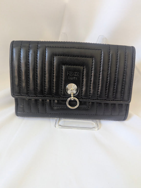 Fendi Black Multi-Compartment Wallet