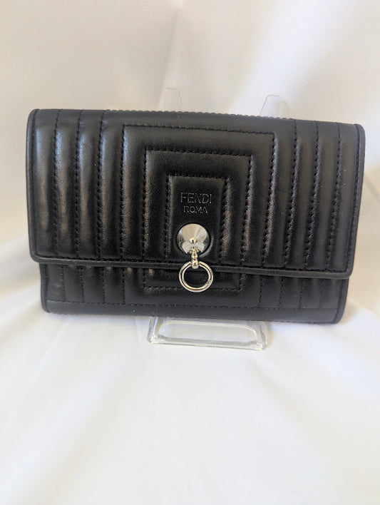 Fendi Black Multi-Compartment Wallet