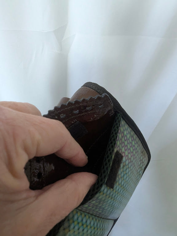 Miu Miu Fall/Winter 1999 Multi-Colored Holographic Brown Patent Leather Shoulder Bag - Rare