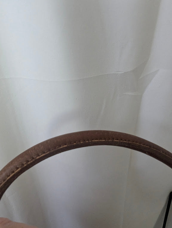 Burberry Vintage Caramel Brown Leather Boston Handbag