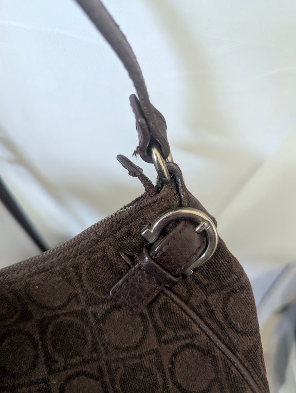 Ferragamo Mini Gancini Monogram Shoulder Bag (With Box)