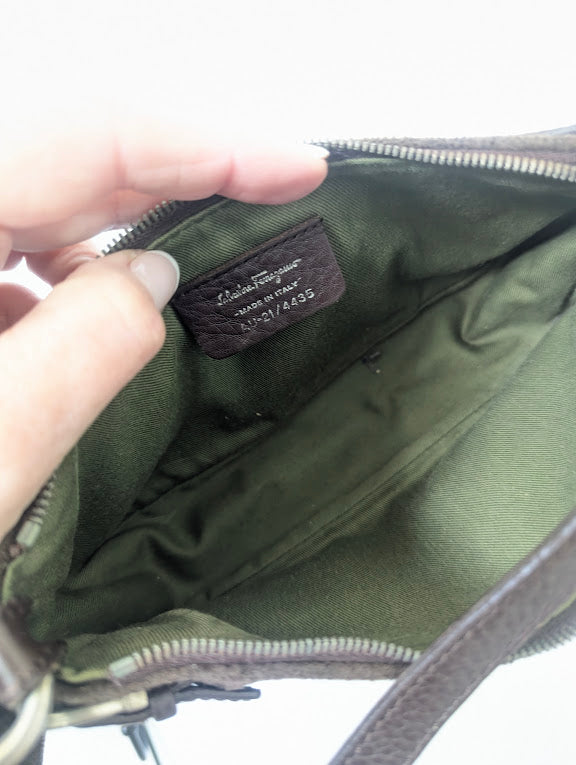 Ferragamo Mini Gancini Monogram Shoulder Bag (With Box)