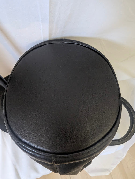 Bally Black and Gold Leather Handbag