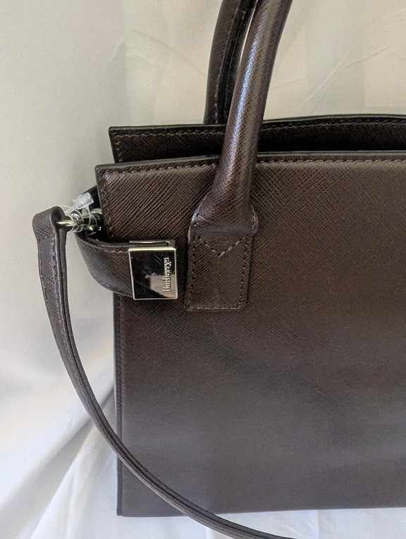 Burberry Brown Leather Two - Way Crossbody/Handbag
