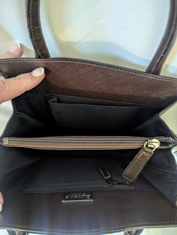Burberry Brown Leather Two - Way Crossbody/Handbag