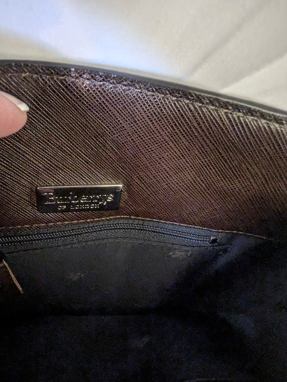 Burberry Brown Leather Two - Way Crossbody/Handbag